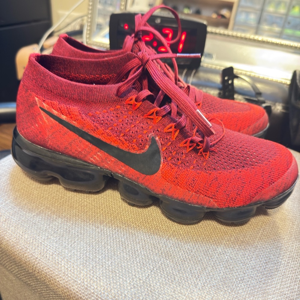 Red Knit Sneakers